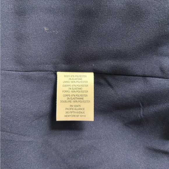 Tahari Blue and White Pinstripe Blazer - Picture 8 of 9